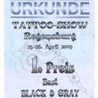 Certifikat 1 platz Hans Tattoo black& grey   04.2009.jpg